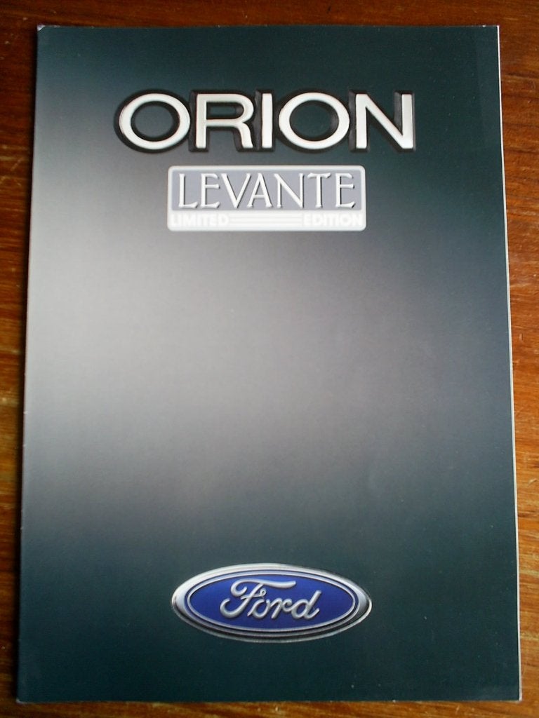 Ford Orion Levante Limited Edition 1993 4 pag., Verzenden, Zo goed als nieuw, Ford