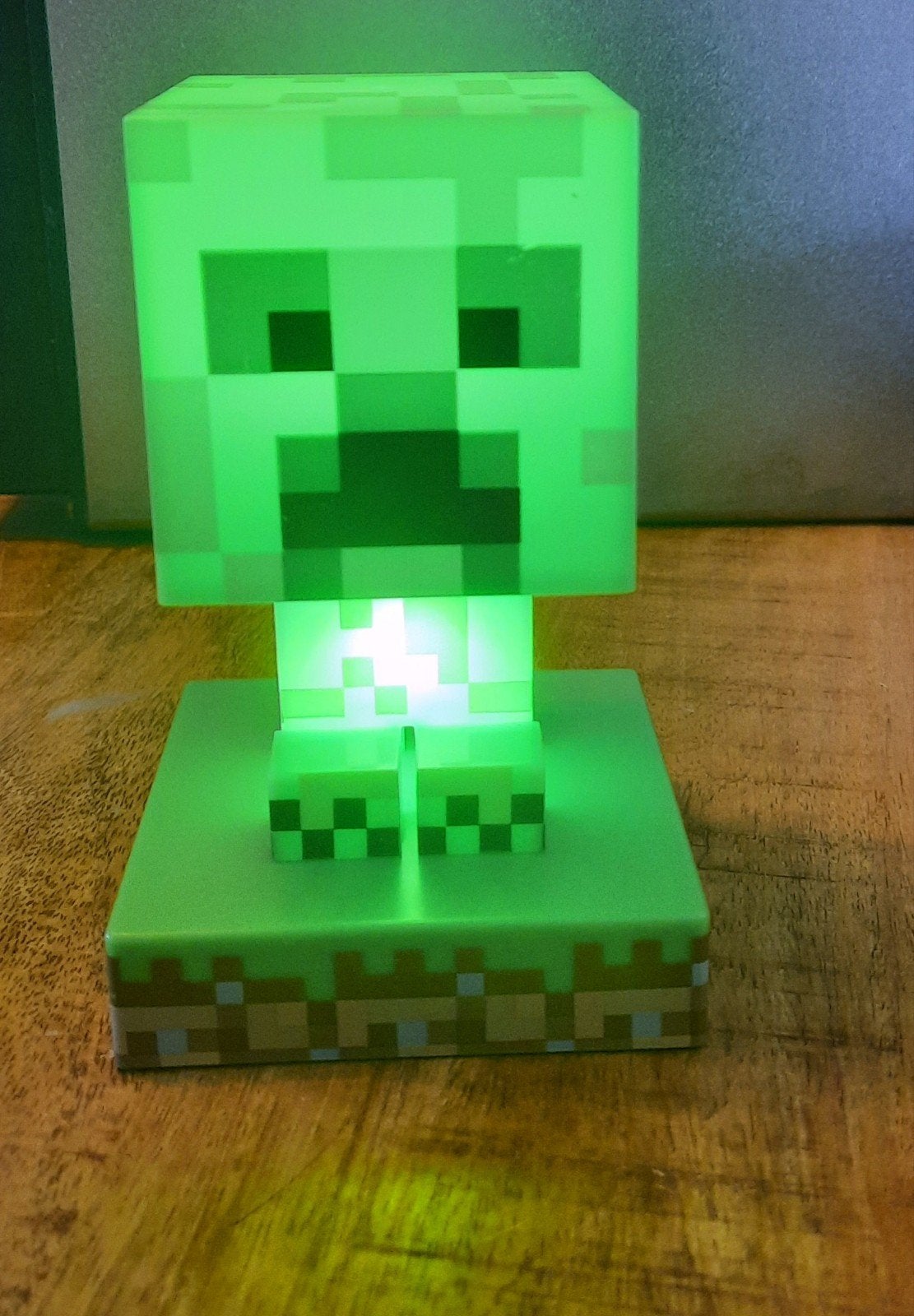 Minecraft Creeper Licht - Sfeervolle LED Lamp, Groen, Overige stijlen, Kunststof, Ophalen of Verzenden