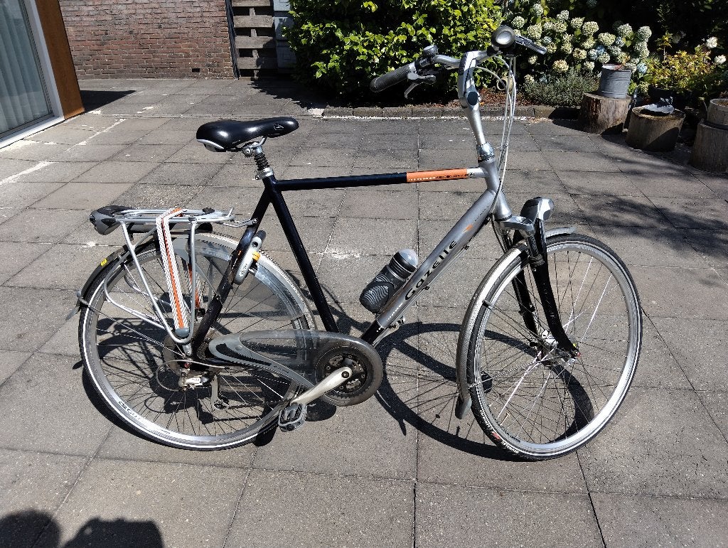 Te koop aangeboden, Gazelle herenfiets, Ophalen, Gebruikt, Versnellingen, 61 tot 65 cm