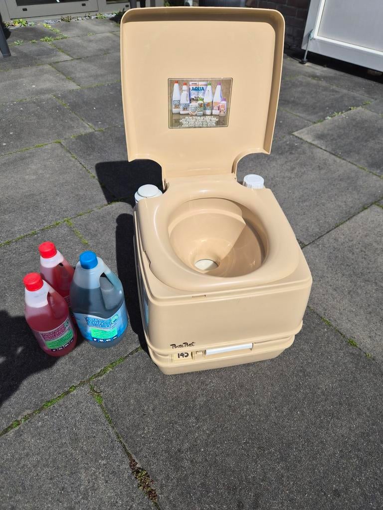 Porta Potti 145 met vloeistoffen - Nette staat, Caravans en Kamperen, Caravan accessoires, Gebruikt, Ophalen of Verzenden