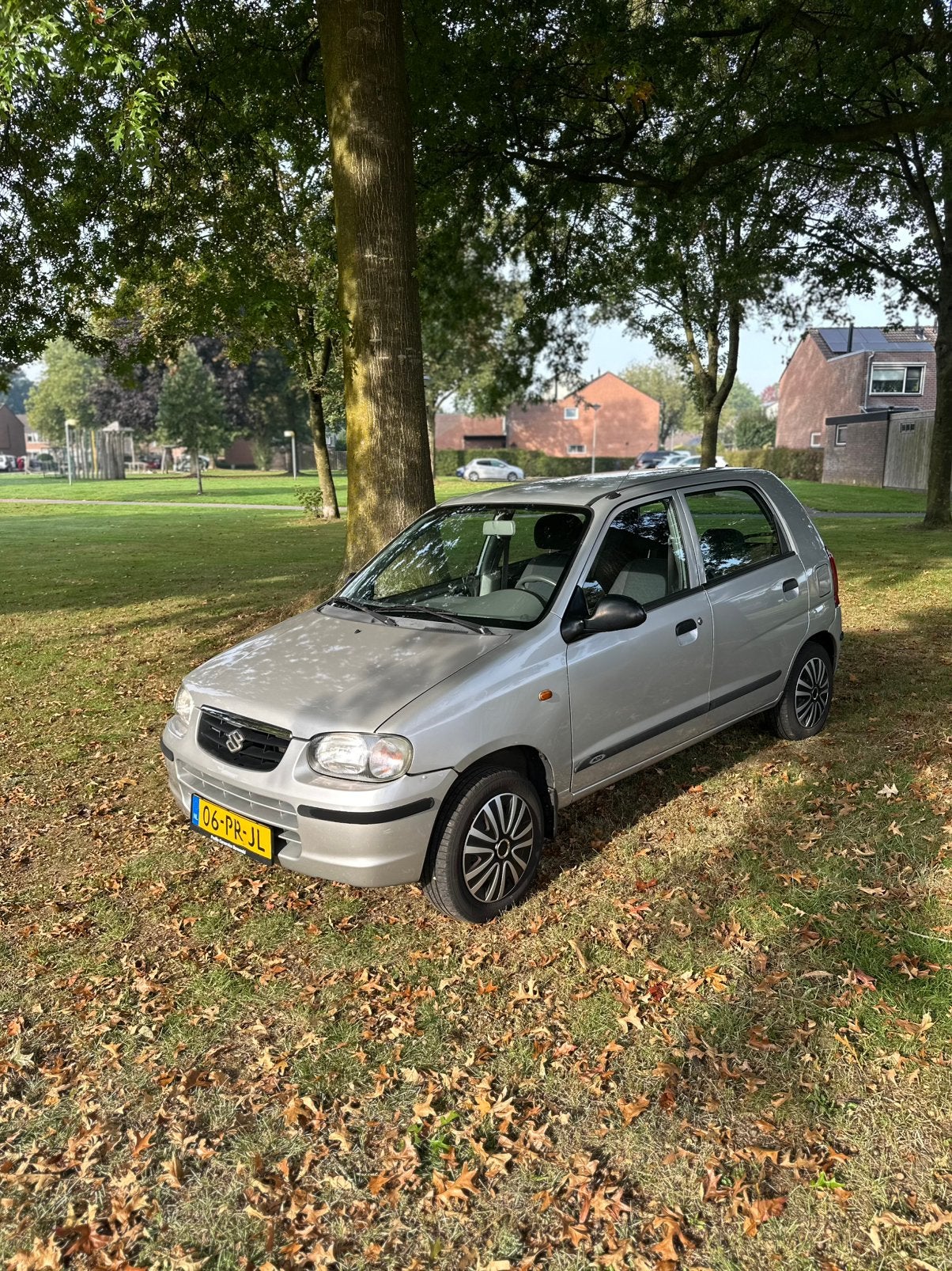 Suzuki Alto 1.1 16V 5d GLX 2004   Grijs, Auto's, Voorwielaandrijving, Parkeersensor, Stof, 4 cilinders