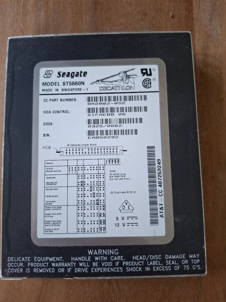 Seagate SCSI hard disk 50-pins, Intern, Gebruikt, SCSI, Server