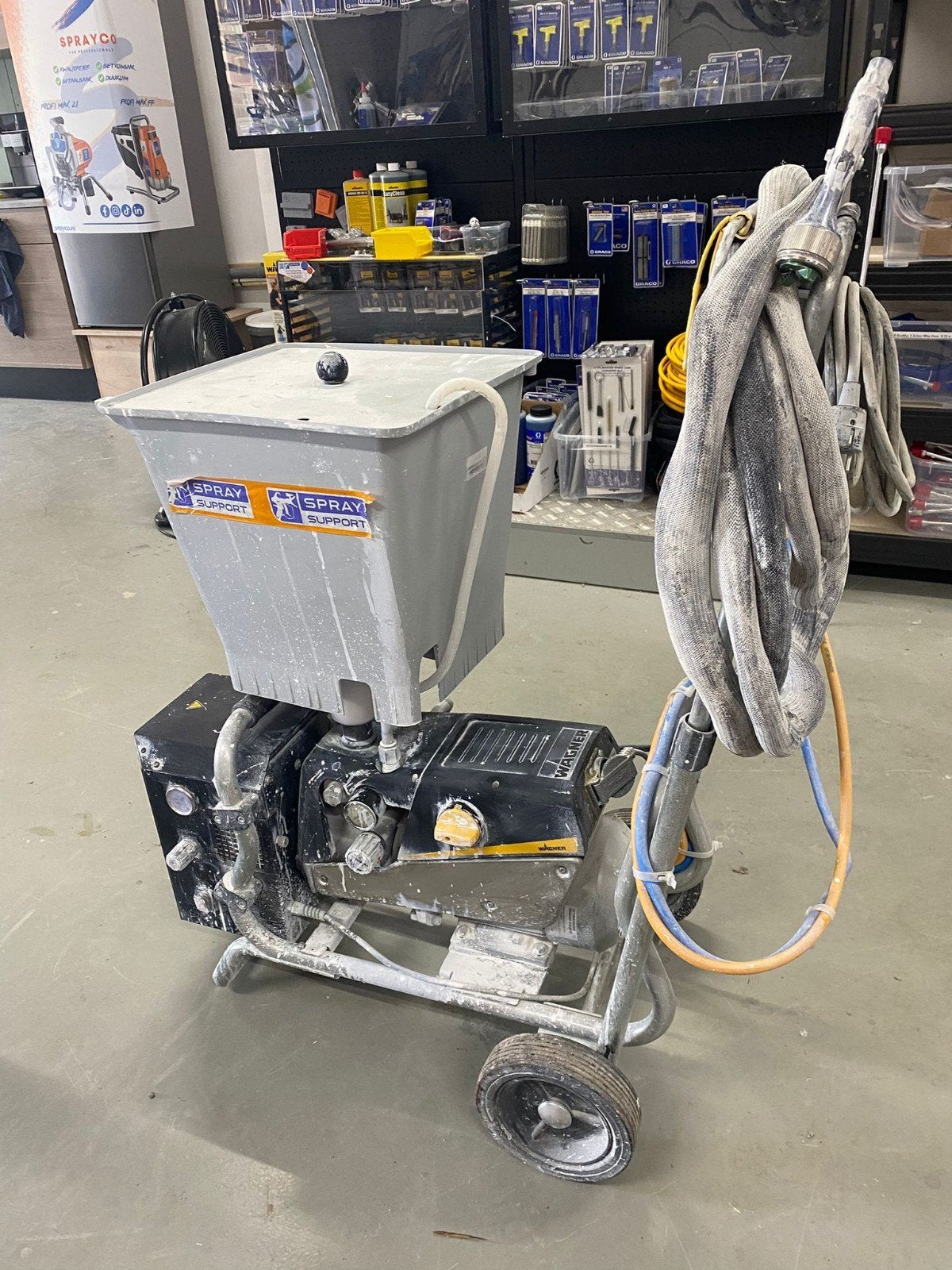 Wagner SF23 plus  met AB100 compressor en AC4600 pistool, Ophalen of Verzenden, Verfspuit of Verfpomp