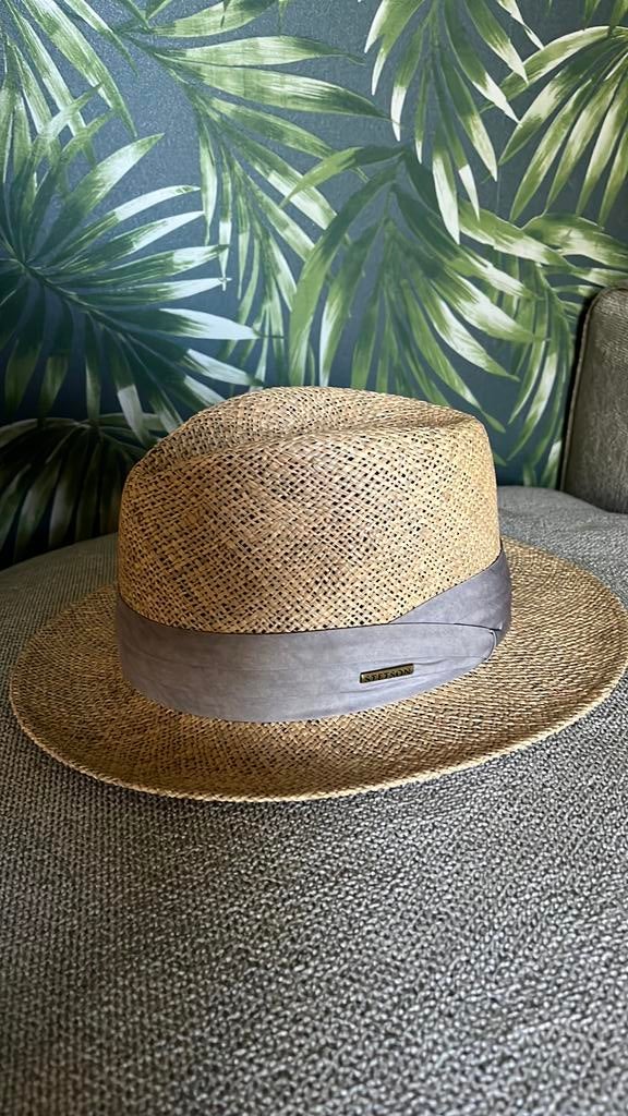 Stetson rieten hoed L, Ophalen of Verzenden, Zo goed als nieuw, One size fits all
