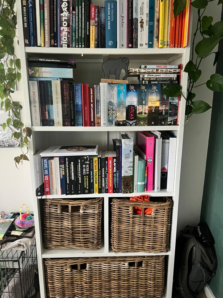 Boekenkast, Huis en Inrichting, Ophalen, Gebruikt, 50 tot 100 cm, 150 tot 200 cm