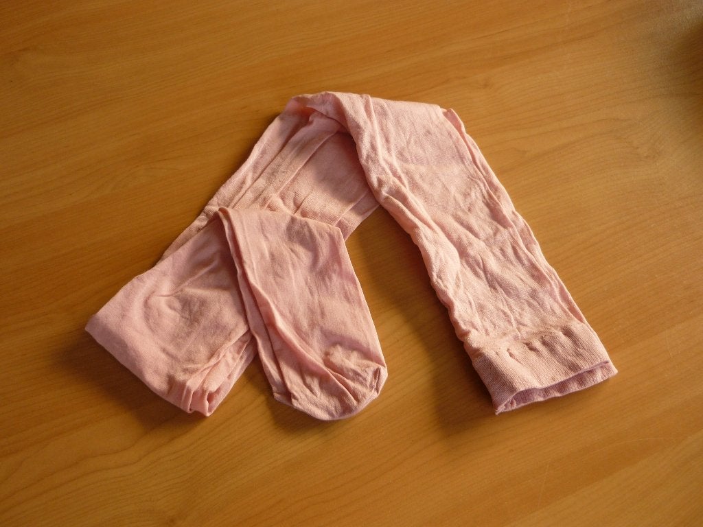 Roze glanzende dikkere kousenbroek panty Maat S, Ophalen of Verzenden, Zo goed als nieuw, Roze, Panty