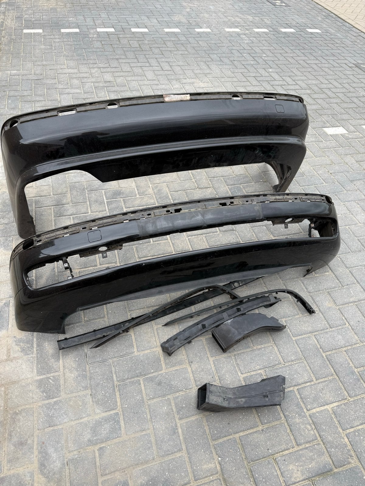 BMW 5 Serie E39 1997 Voor- en Achterbumper met toebehoren, Ophalen, Gebruikt, Voor, Bumper