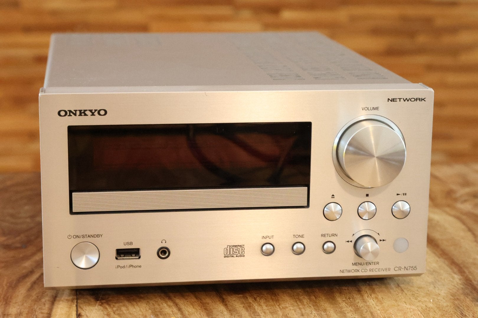 Onkyo CR-N755 Netwerk CD-ontvanger - Zilver, Ophalen, Zo goed als nieuw, Overige merken, Met radio