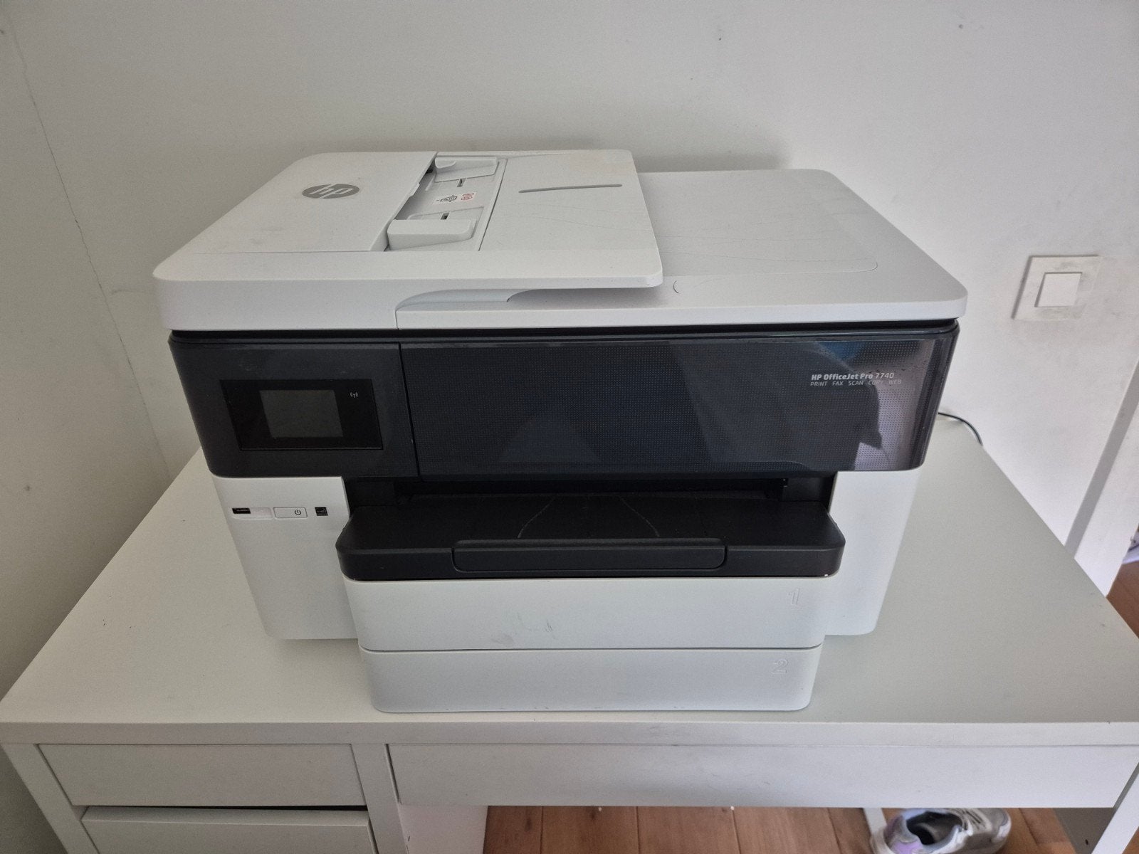 HP Officejet Pro 7740 printer / scanner bijna nieuw, Ophalen, Zo goed als nieuw, All-in-one