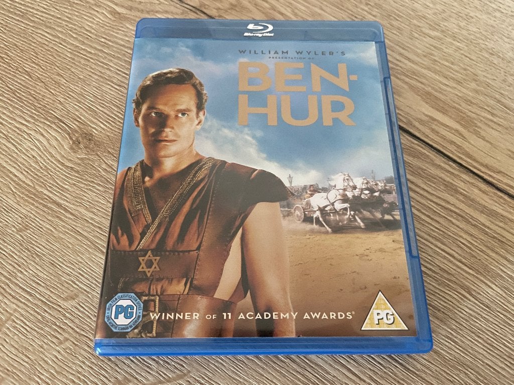 Ben Hur - Charlton Heston (3x Blu-ray), Cd's en Dvd's, Verzenden, Zo goed als nieuw, Avontuur