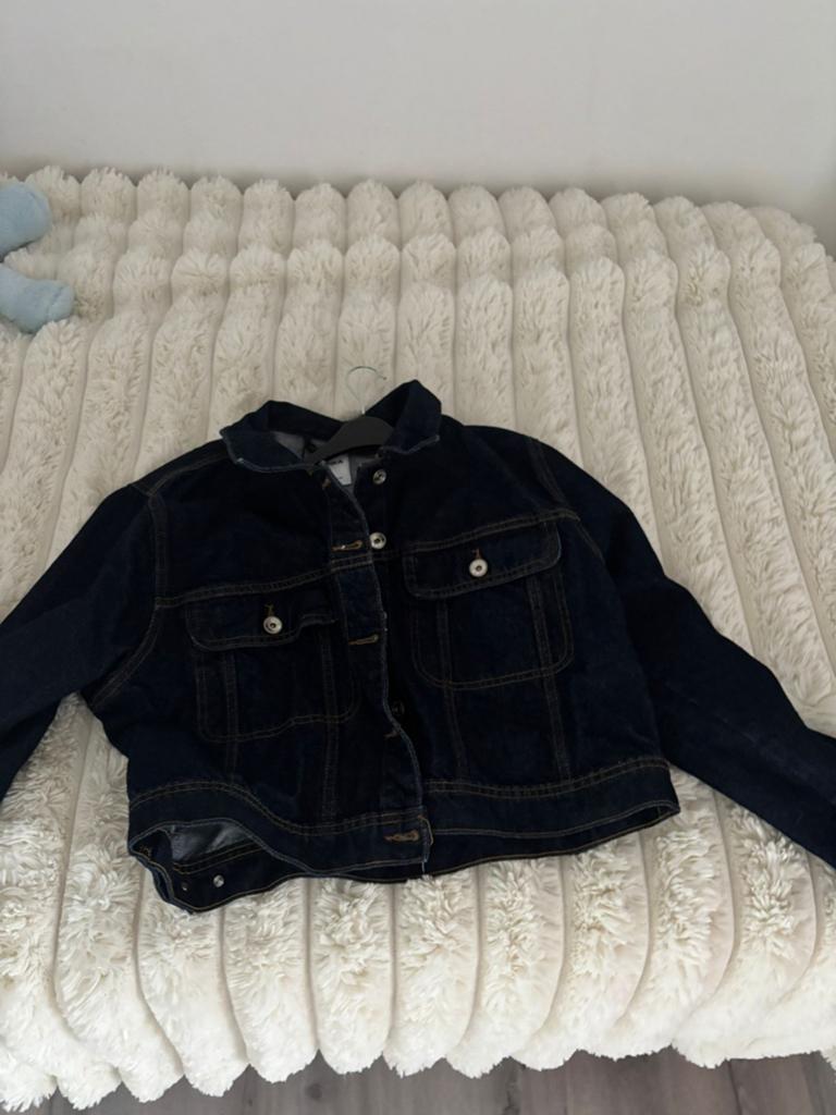 Denim jacket van de bershka, Ophalen of Verzenden, Blauw