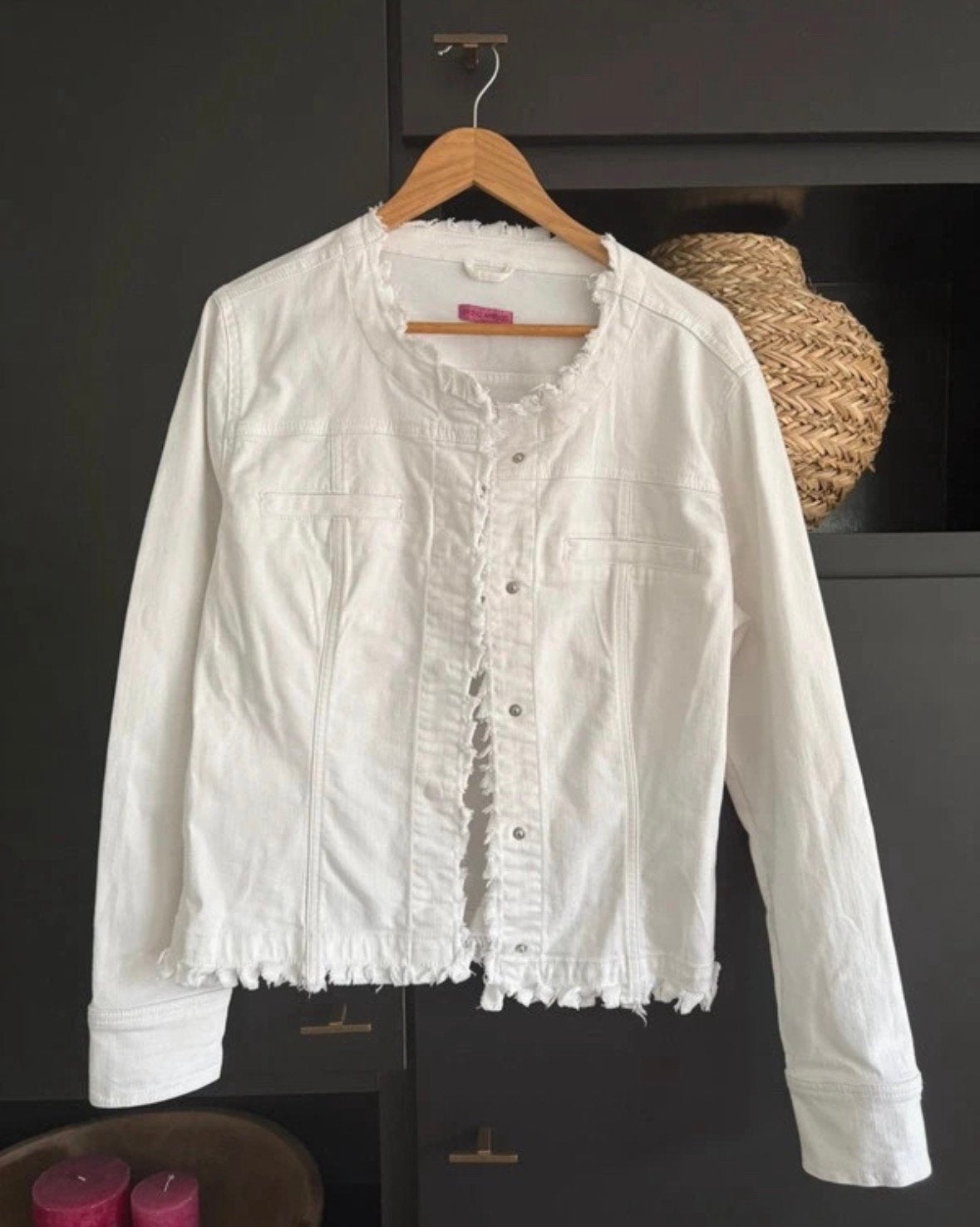 Spijkerjas studio anneloes, Ophalen of Verzenden, Zo goed als nieuw, Maat 46/48 (XL) of groter, Wit