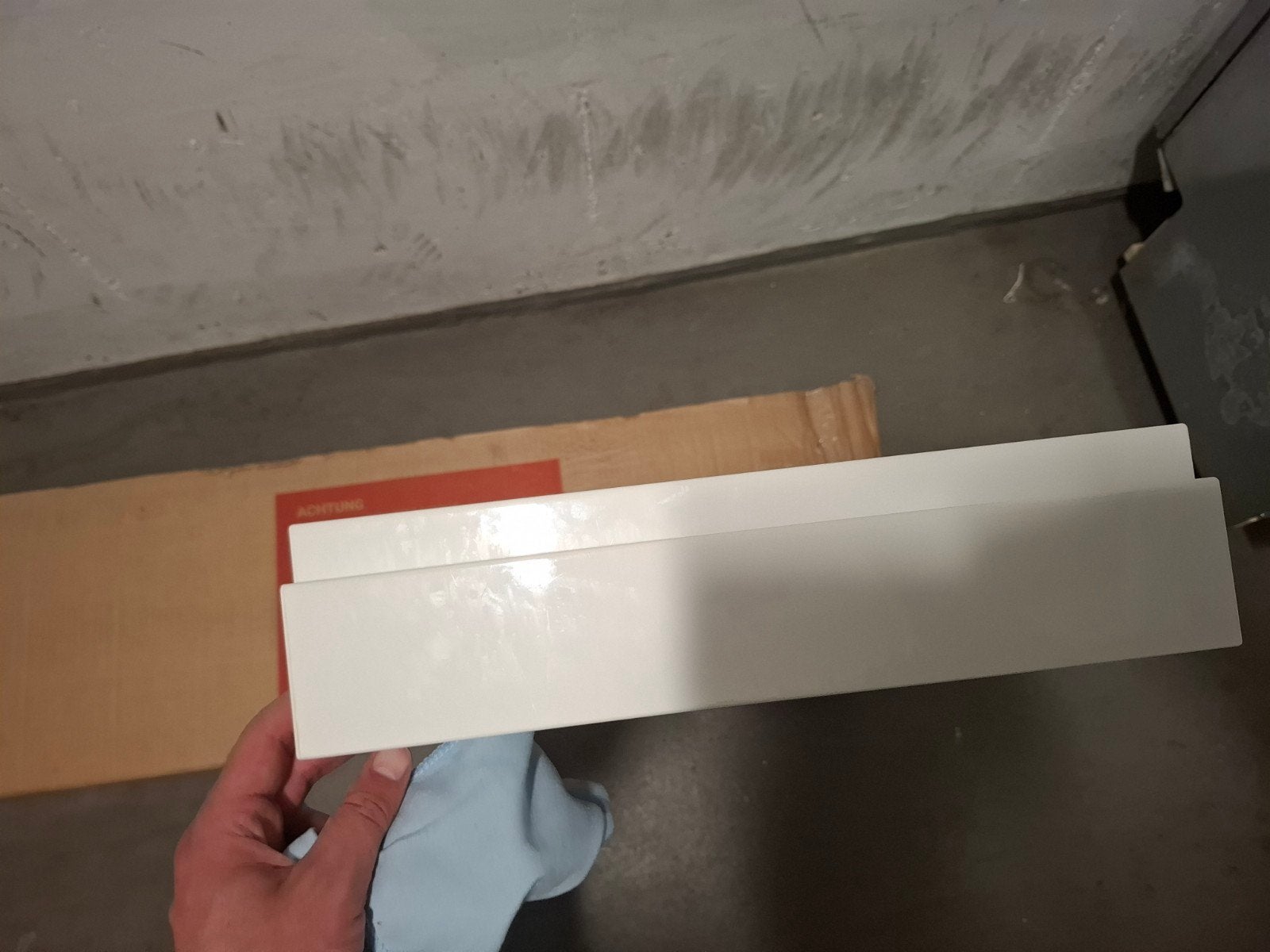 IKEA Voxtorp lade 2 stuks,  hoogglans wit 40 cm x 20 cm, Minder dan 50 cm, Gebruikt, Wit, Ophalen of Verzenden