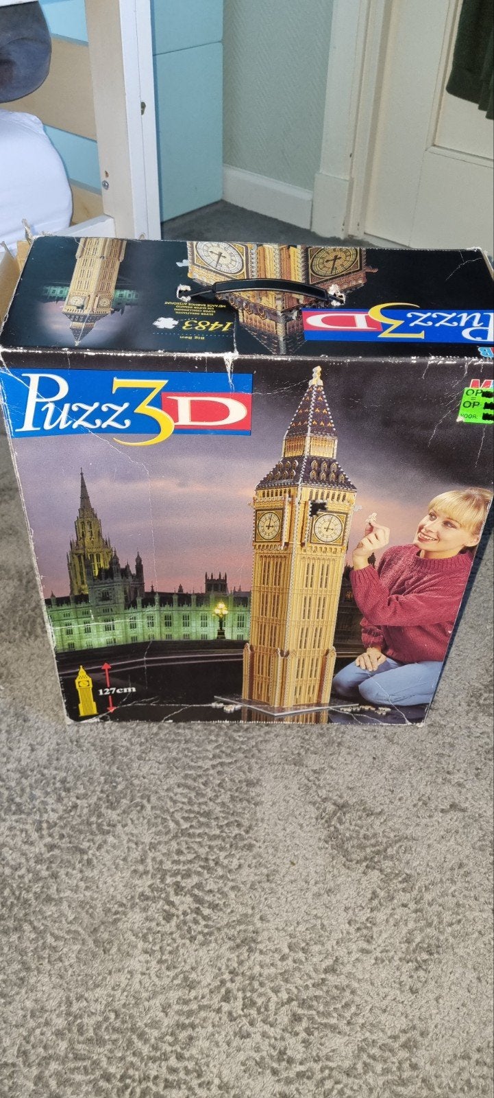 Puzz3d big ben 1483 stukjes, Hobby en Vrije tijd, Denksport en Puzzels, Ophalen of Verzenden, 500 t/m 1500 stukjes, Zo goed als nieuw