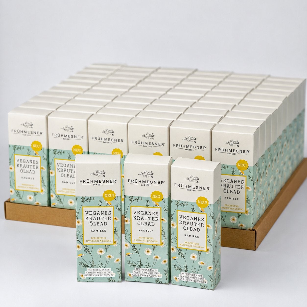 Partij 48x Frühmesner Vegan Kruiden Oliebad Kamille 100ml, Verzenden, ., ., .