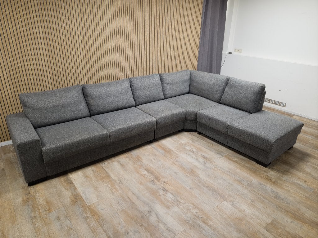 Zeer Mooie Groot Antraciet Hoekbank van FLORENCE, Info@banxtel.nl, 3194DC, Overige maten, 3194DC