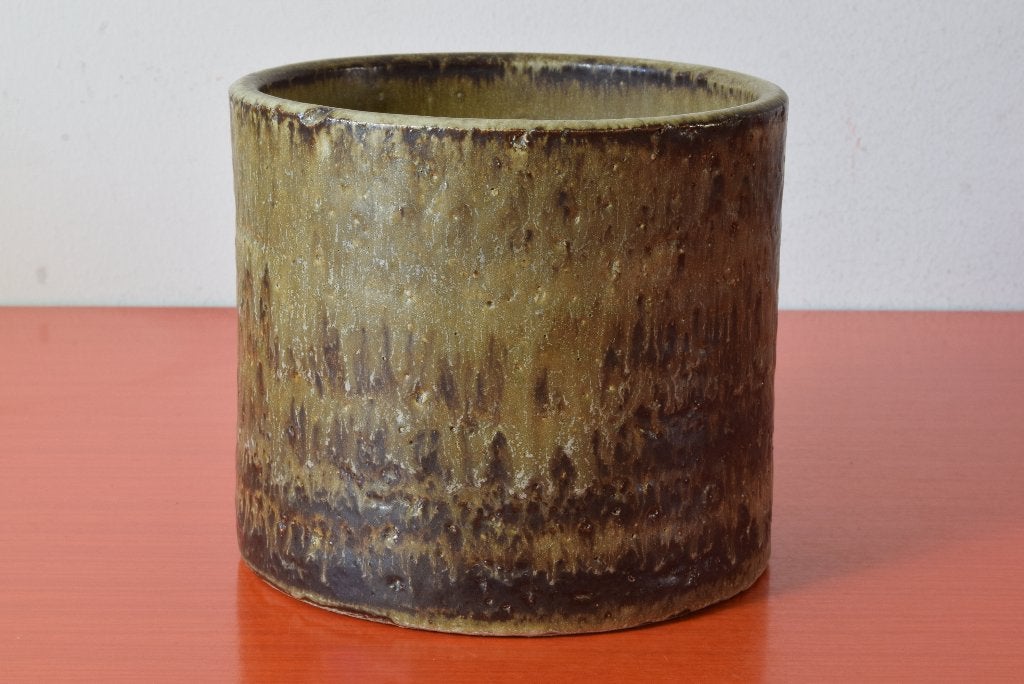 Grote retro vintage Loré Beesel jaren 70 bloempot, Ophalen of Verzenden