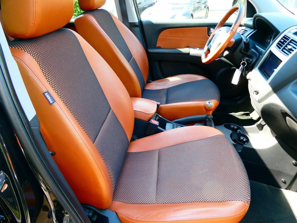 Kia Sportage 2.0 CVVT 142pk Clima Cruise Leder Schuifdak Tre, 1442 kg, Gebruikt, 4 cilinders, Zwart