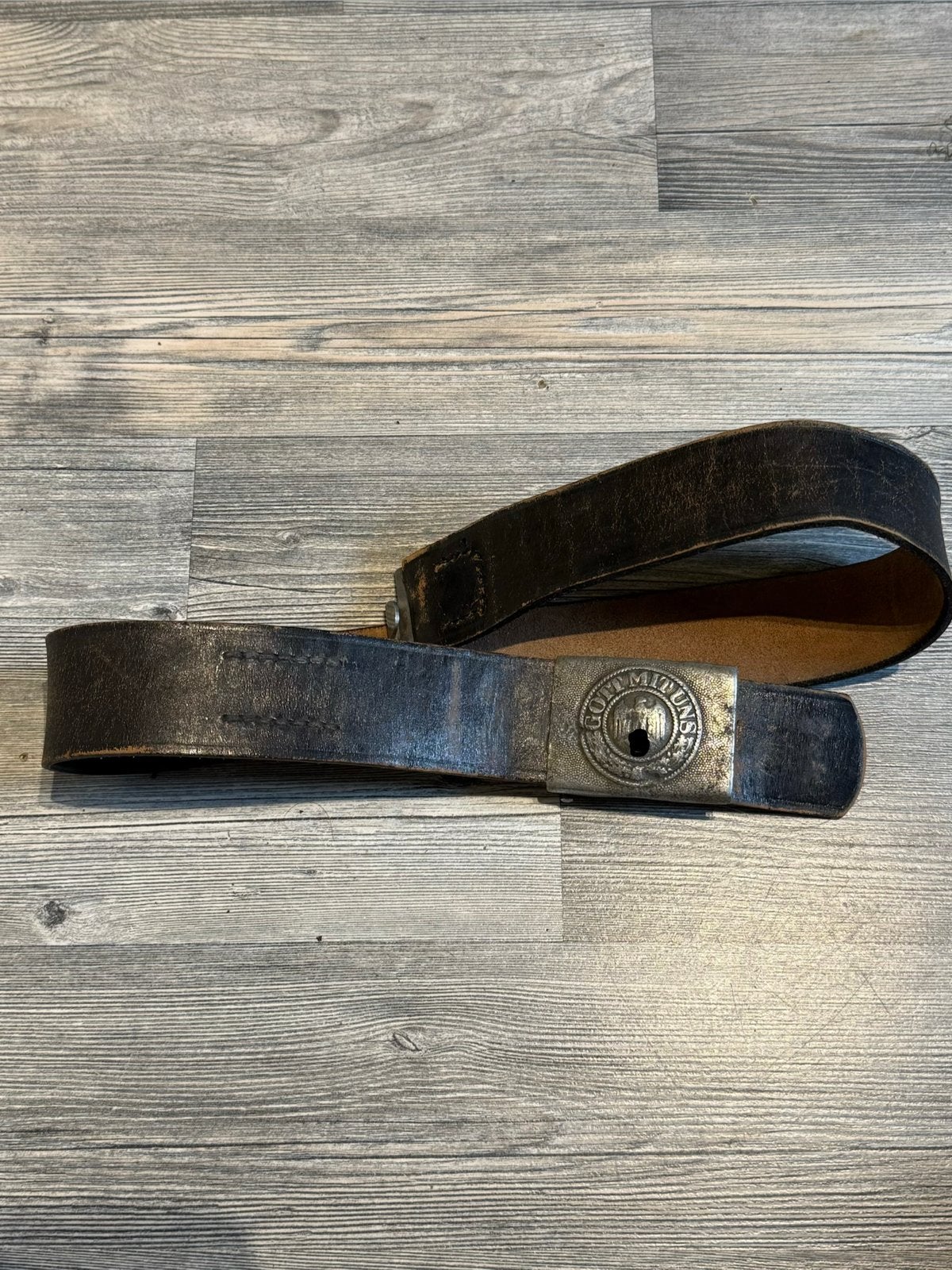 Duitse Wehrmacht Koppelriem met Aluminium Gesp ww2, Verzamelen, Militaria | Tweede Wereldoorlog, Ophalen of Verzenden, Duitsland