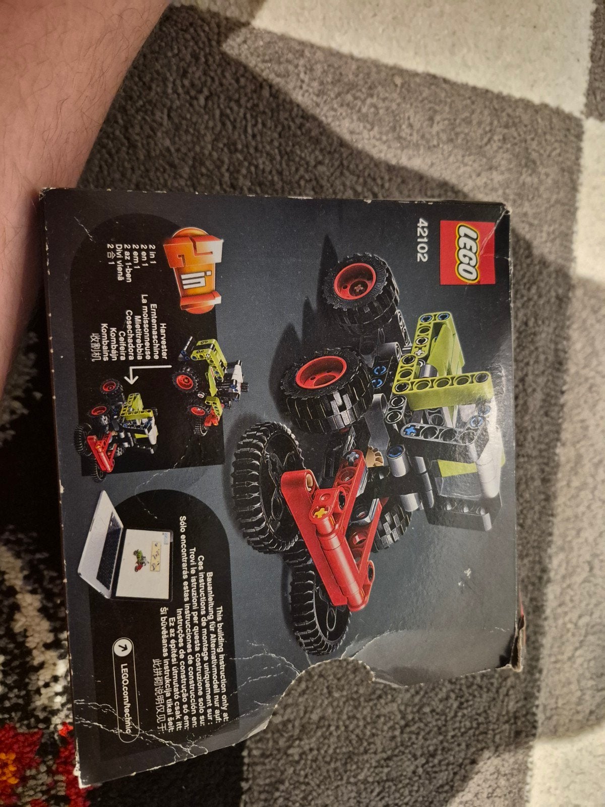 Lego Technic mini Claas Xerion 2 in 1 - 42102, Compleet, Gebruikt, Verzenden, Lego