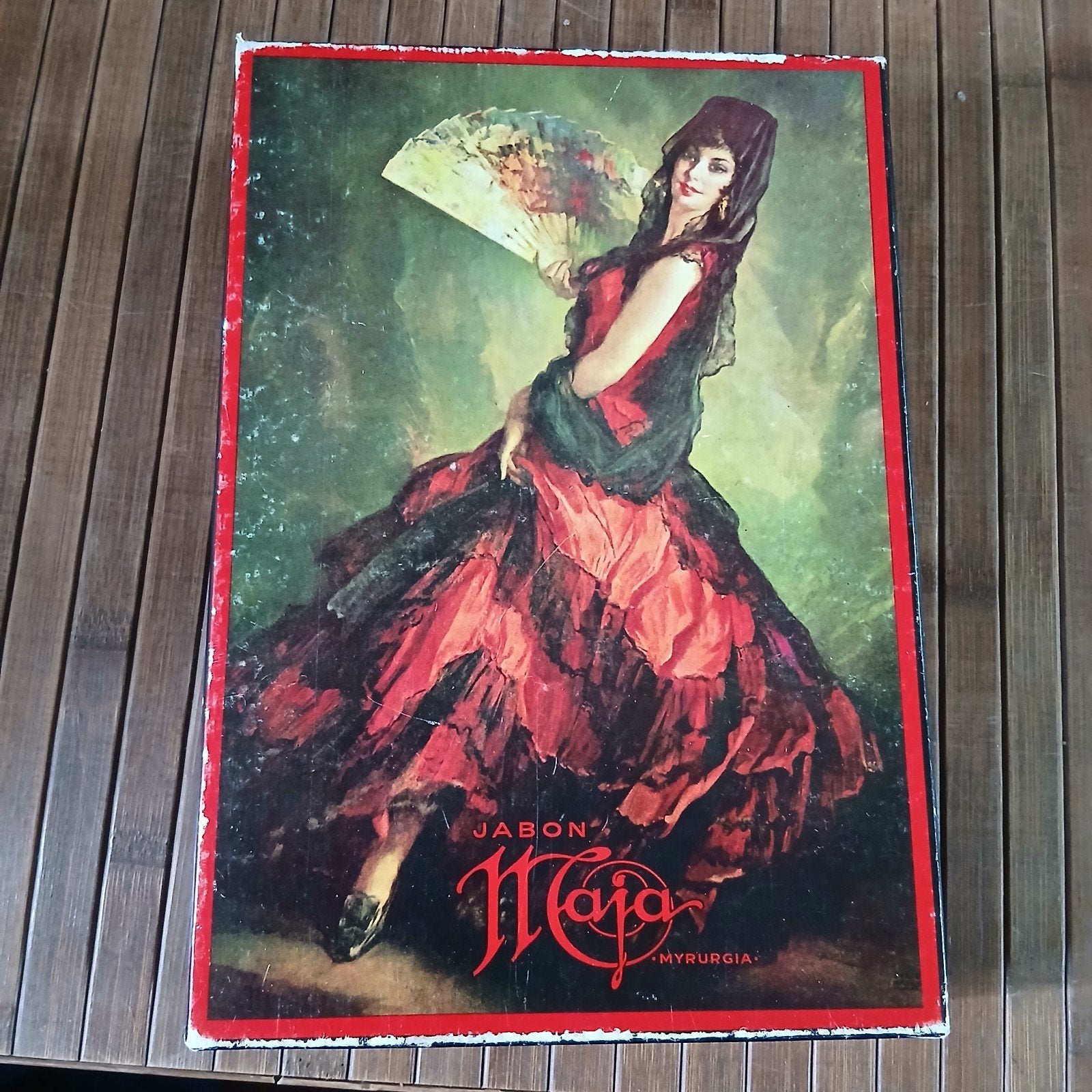 Vintage "Maja" zeepdoos, "Tortola Valencia", Verzamelen, Ophalen of Verzenden, Gebruikt