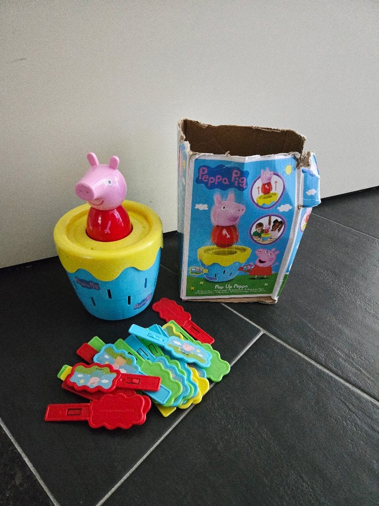 Peppa Pig Pop Up spel met accessoires, Ophalen, Zo goed als nieuw, Knutselen