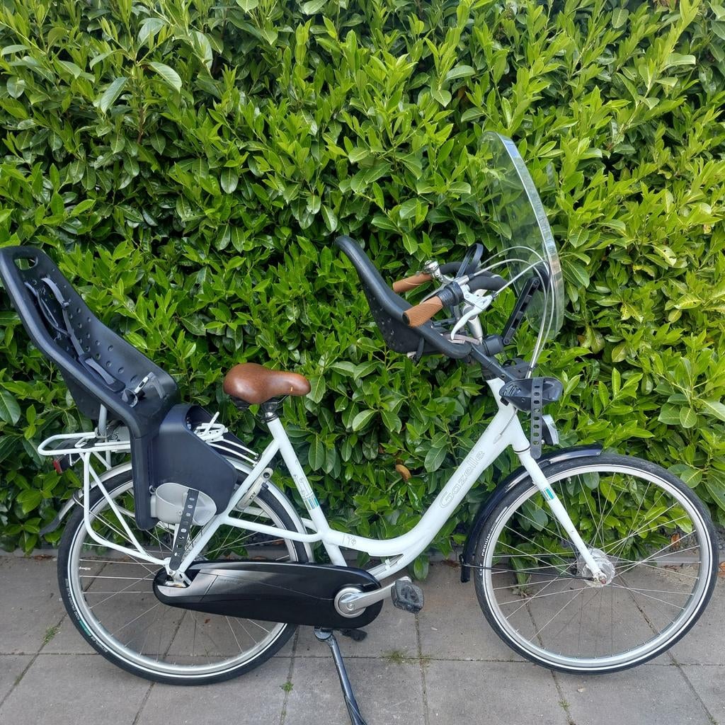 Gazelle bloom 56cm 7 versnellingen stuurslot 2 Yepp Zitjes, 2 zitjes, 53 tot 56 cm, Versnellingen, Ophalen of Verzenden