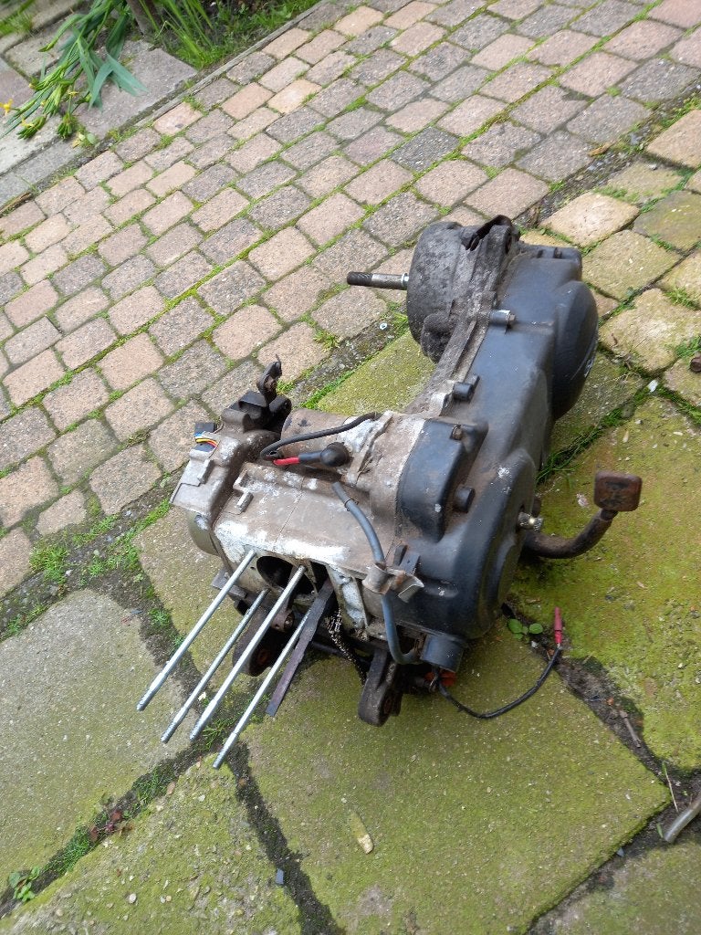 GY6 10 inch motorblok staat onbekend AGM BTC Baotian, Ophalen, Gebruikt, Blok, Overige merken
