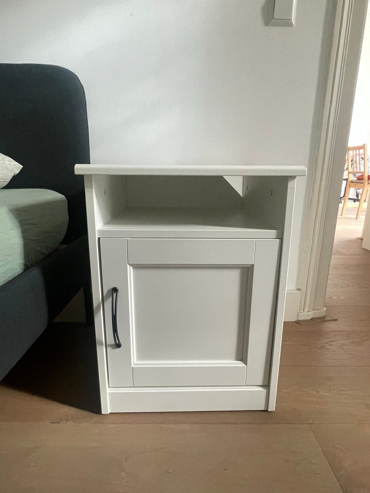 IKEA SONGESAND nachtkastje, 42x40, wit, Ophalen, Gebruikt, Minder dan 45 cm, 55 tot 70 cm