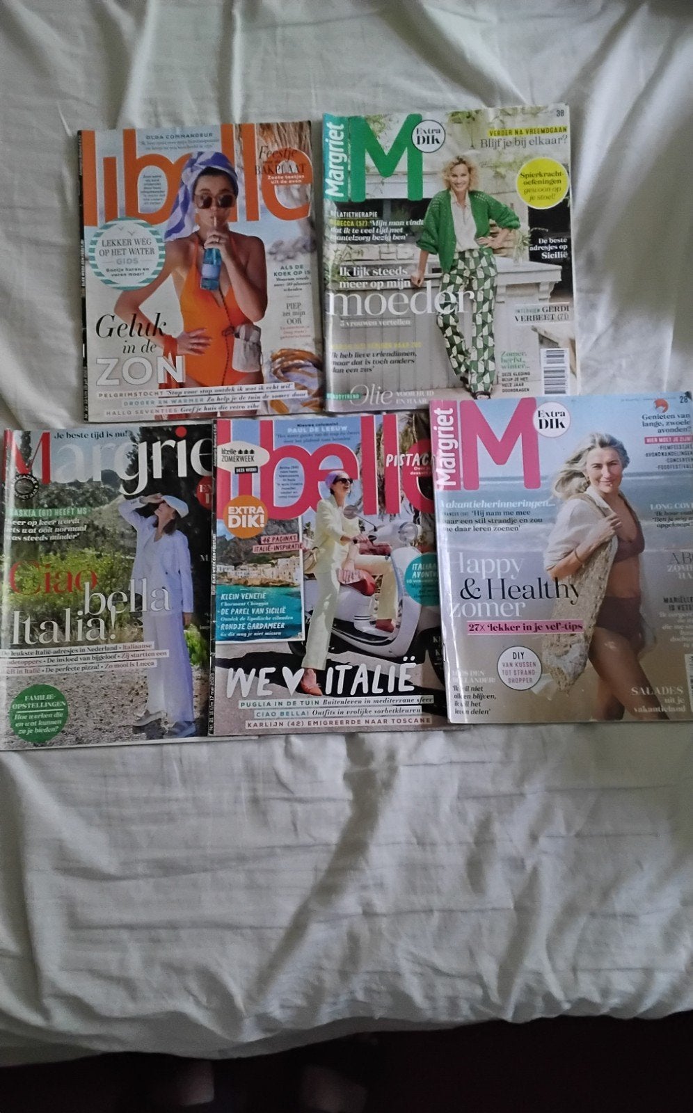 Libelle en Margriet tijdschriften - Zomerse edities, Ophalen of Verzenden, Gelezen, Damesbladen