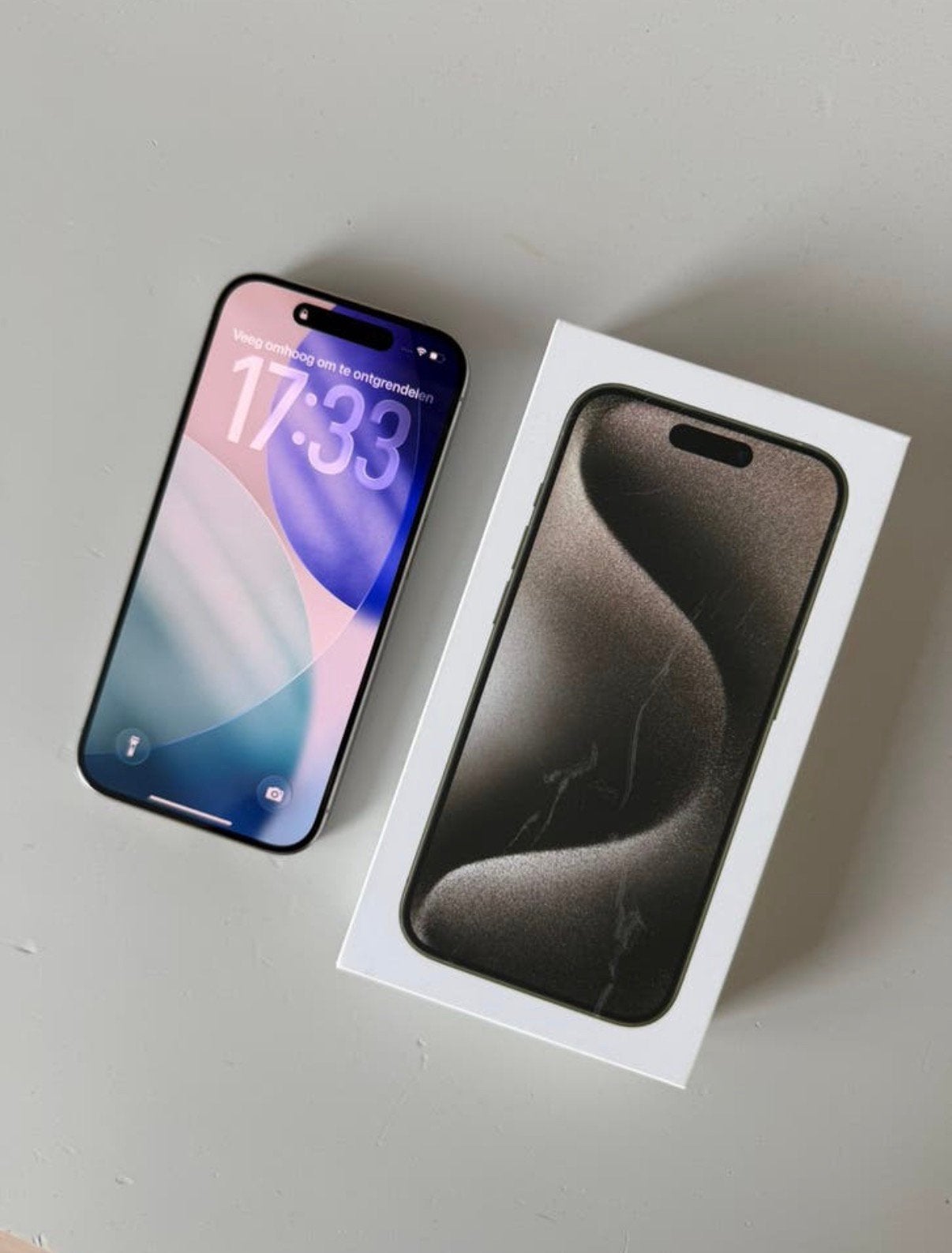 Iphone 15 pro 128 gb., Telecommunicatie, Mobiele telefoons | Apple iPhone, Ophalen, Zonder simlock, Grijs, Zonder abonnement