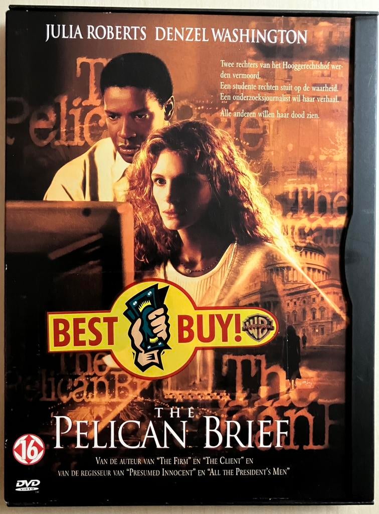 DVD The Pelican Brief, Vanaf 16 jaar, Ophalen of Verzenden, Zo goed als nieuw, Actiethriller