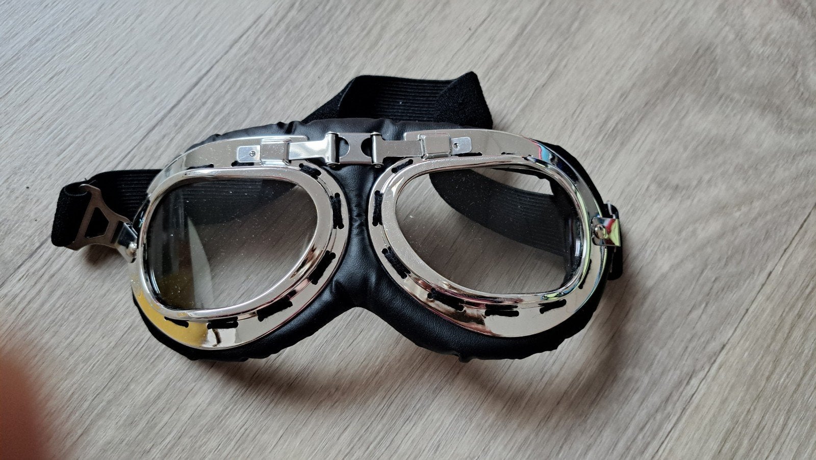 Motorbril / Vliegeniersbril - Retro Stijl, Kleding | Dames, Ophalen of Verzenden, Nieuw, Carnaval