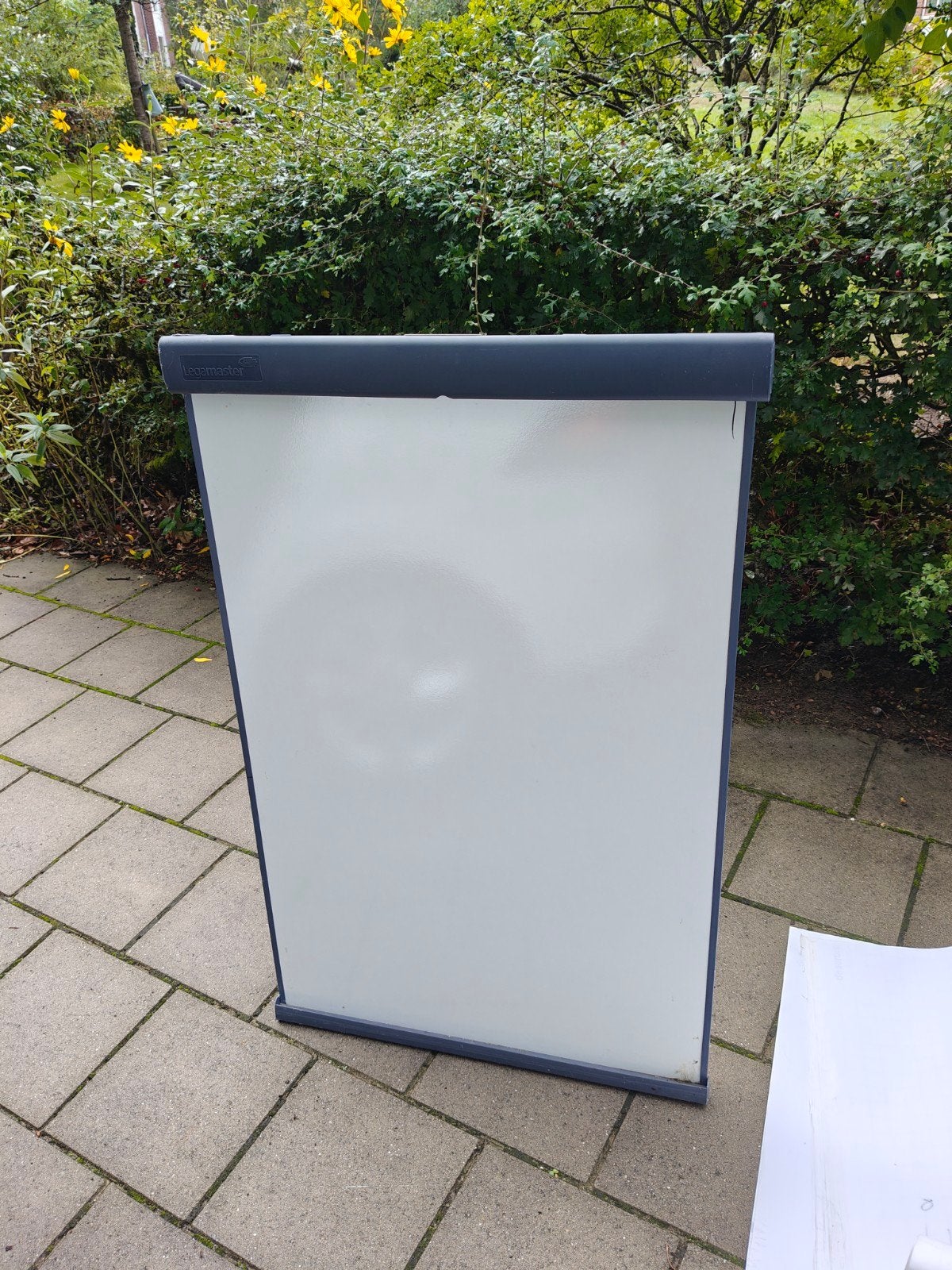 Whiteboard met standaard (drie poten), Ophalen, Gebruikt