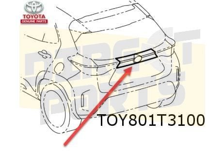 Toyota Yaris Cross (8/21-) (MXP) Achterkleplijst (tussen ach, -, Nieuw, Ophalen of Verzenden, Toyota