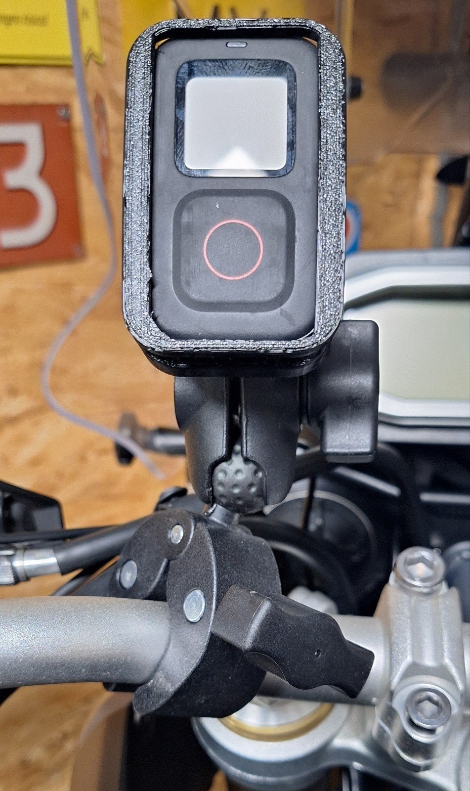 GOPRO THE REMOTE HOUDER MET BEVESTIGING VOOR RAM MOUNT, Ophalen of Verzenden