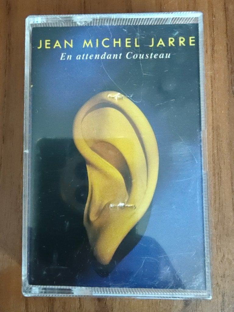 Cassettebandje - Jean Michel Jarre – En Attendant Cousteau, Cd's en Dvd's, Ophalen of Verzenden, Gebruikt, 1 bandje