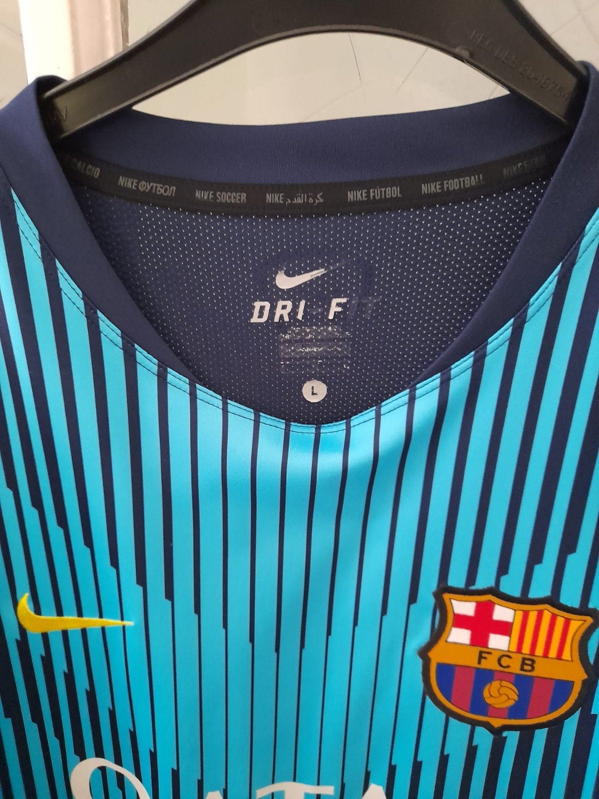 Nike FC Barcelona Thuisshirt - Maat L, Kleding | Heren, T-shirts, Maat 52/54 (L), Blauw, Nike, Ophalen of Verzenden