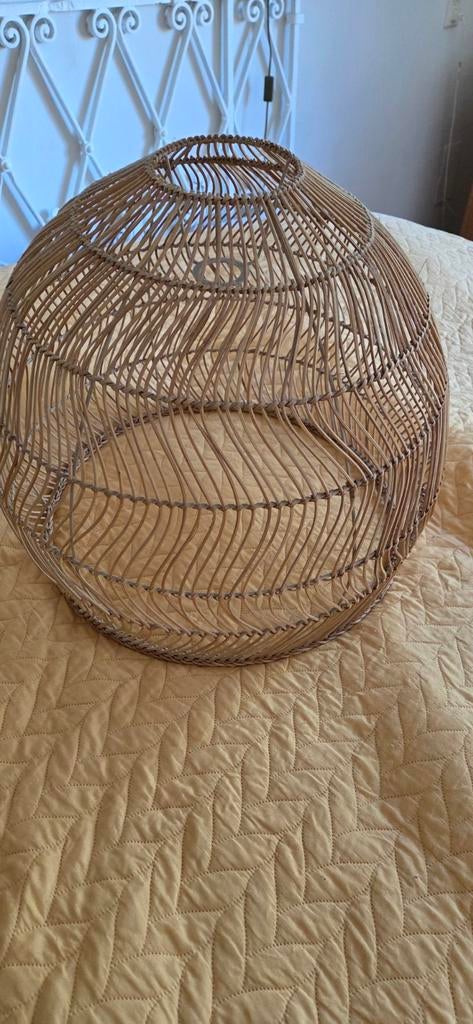 Ikea hanglamp riet, Overige materialen, 50 tot 75 cm, Bohemian, Ophalen of Verzenden