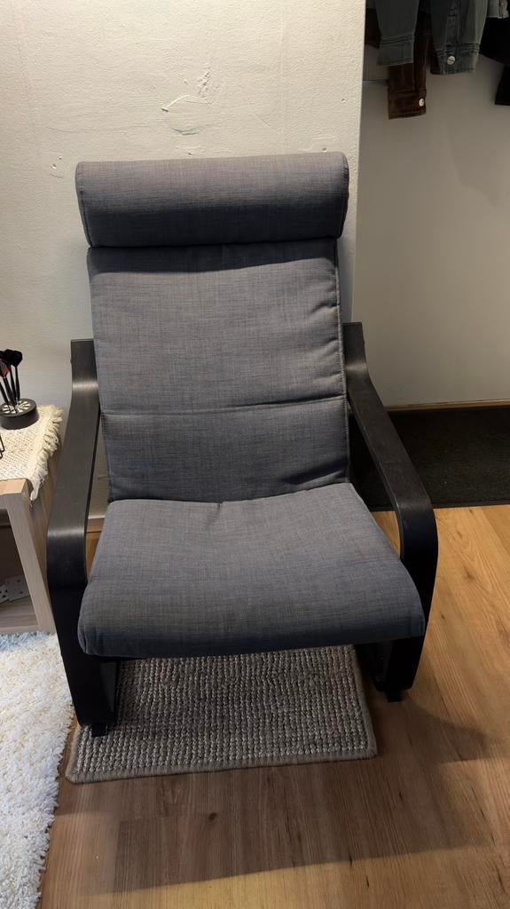 Ikea Poäng Feautuil Stoel, Huis en Inrichting, Fauteuils, Zo goed als nieuw, 50 tot 75 cm, Ophalen