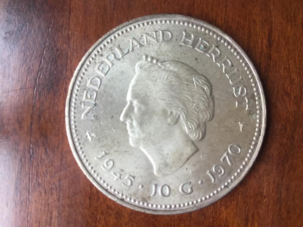 Zilveren 10 gulden 1945 - 1970 Juliana, Postzegels en Munten, Munten | Nederland, Ophalen of Verzenden, Koningin Juliana, 10 gulden