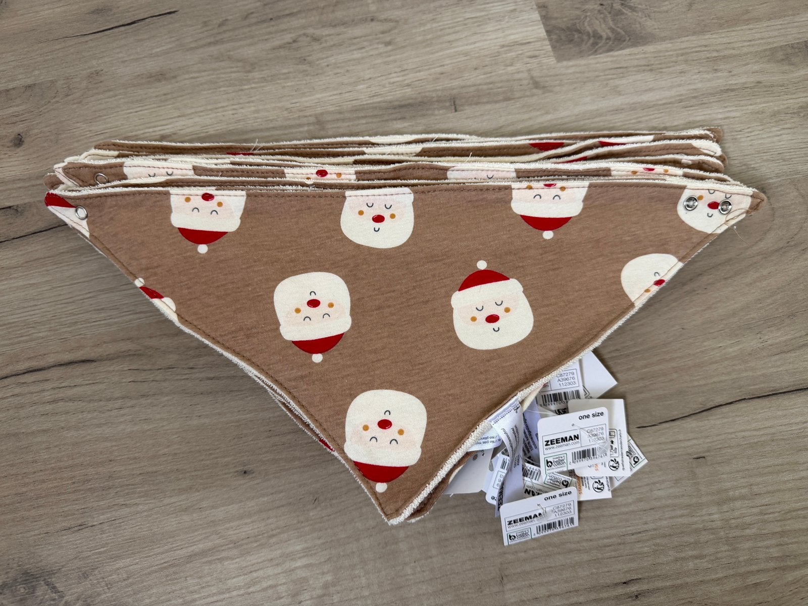 13x Zeeman bandana kerstman kerst christmas santa, Ophalen of Verzenden, Nieuw, Halsband