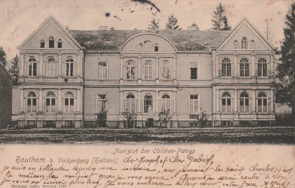 HOUTHEM NOVICIAT DER  OBLATEN PATERS KLOOSTER Valkenburg 026, Verzenden, Voor 1920, Gelopen, Limburg
