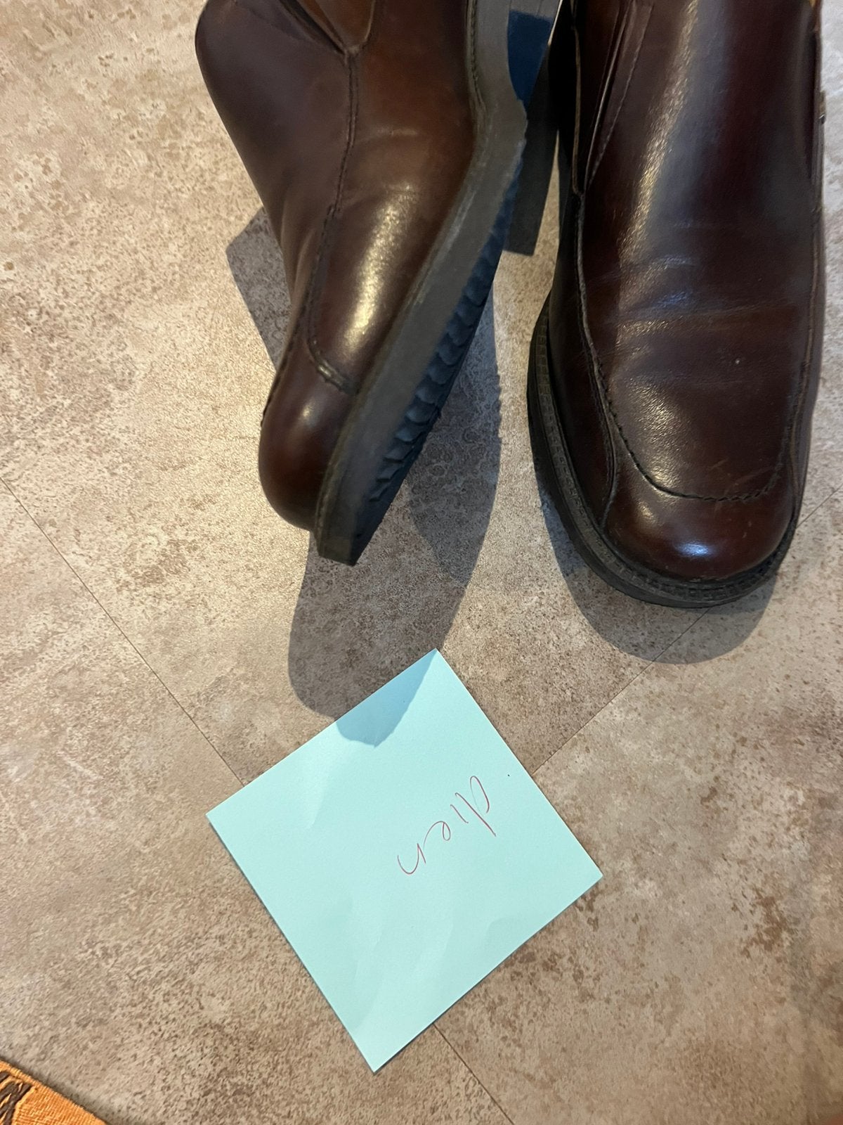 VAN LIER instappers maat 7,5 origineel zgan, Loafers, F, G, Bruin