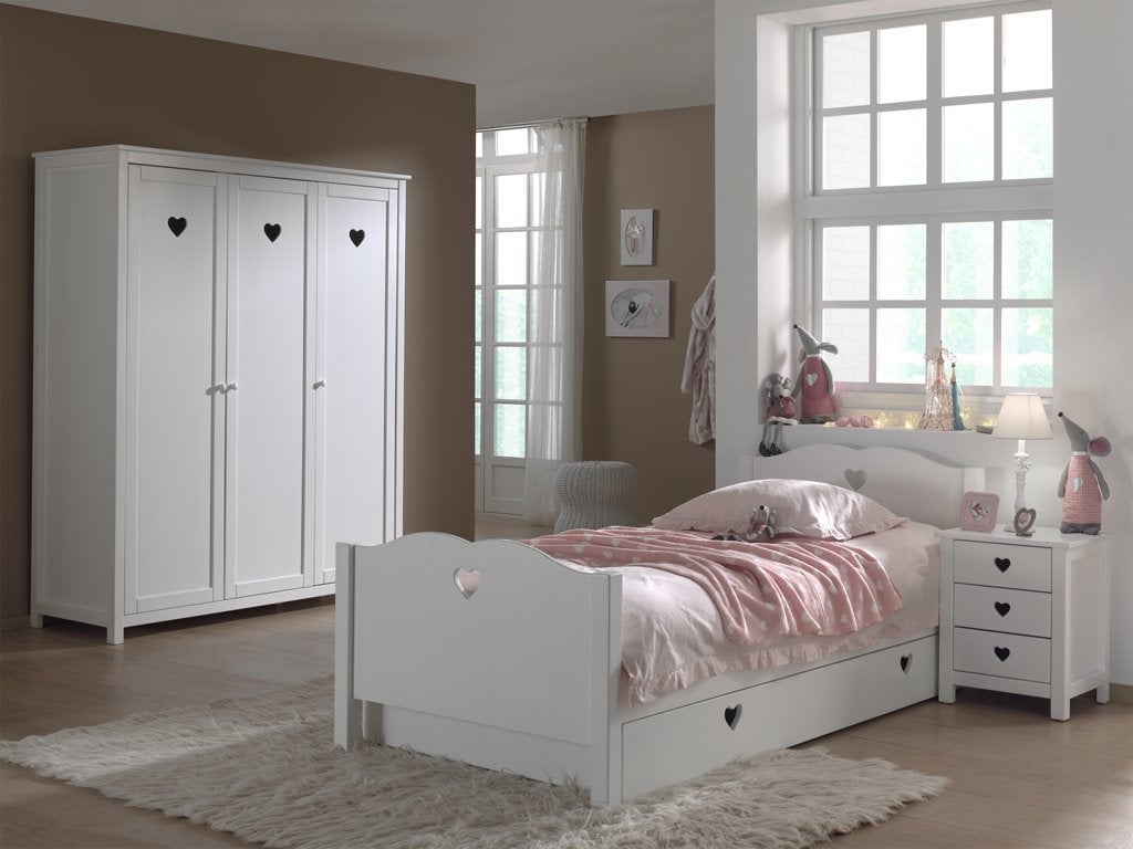 Amori hemelbed - 90 x 200 - Wit, Kinderen en Baby's, Niet ingevuld, Niet ingevuld, Niet ingevuld
