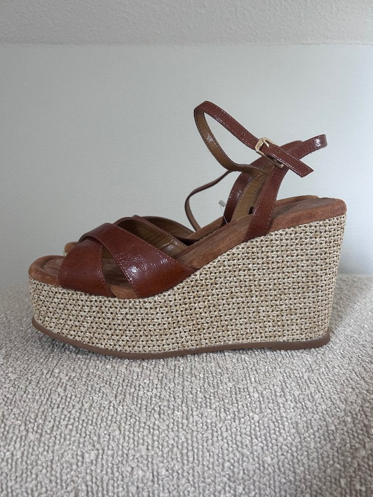 Unisa sandalen sleehakken, Bruin, Nieuw, Unisa, Sandalen of Muiltjes