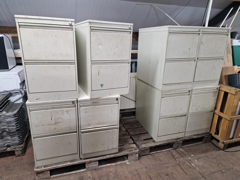 6x Metalen Ladekast - H75xB46xD74cm, Ophalen, Kast, Gebruikt, Kast
