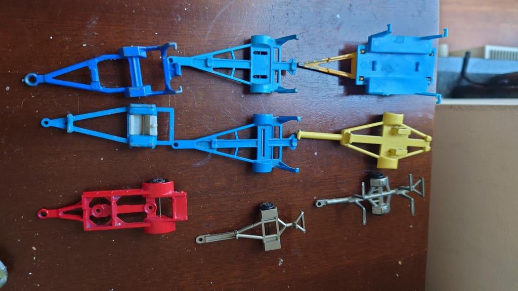 9x Boot trailer van Siku, Majorette, Matchbox, Lesney, Hobby en Vrije tijd, Modelauto's | 1:87, Gebruikt, Overige typen, Lesney