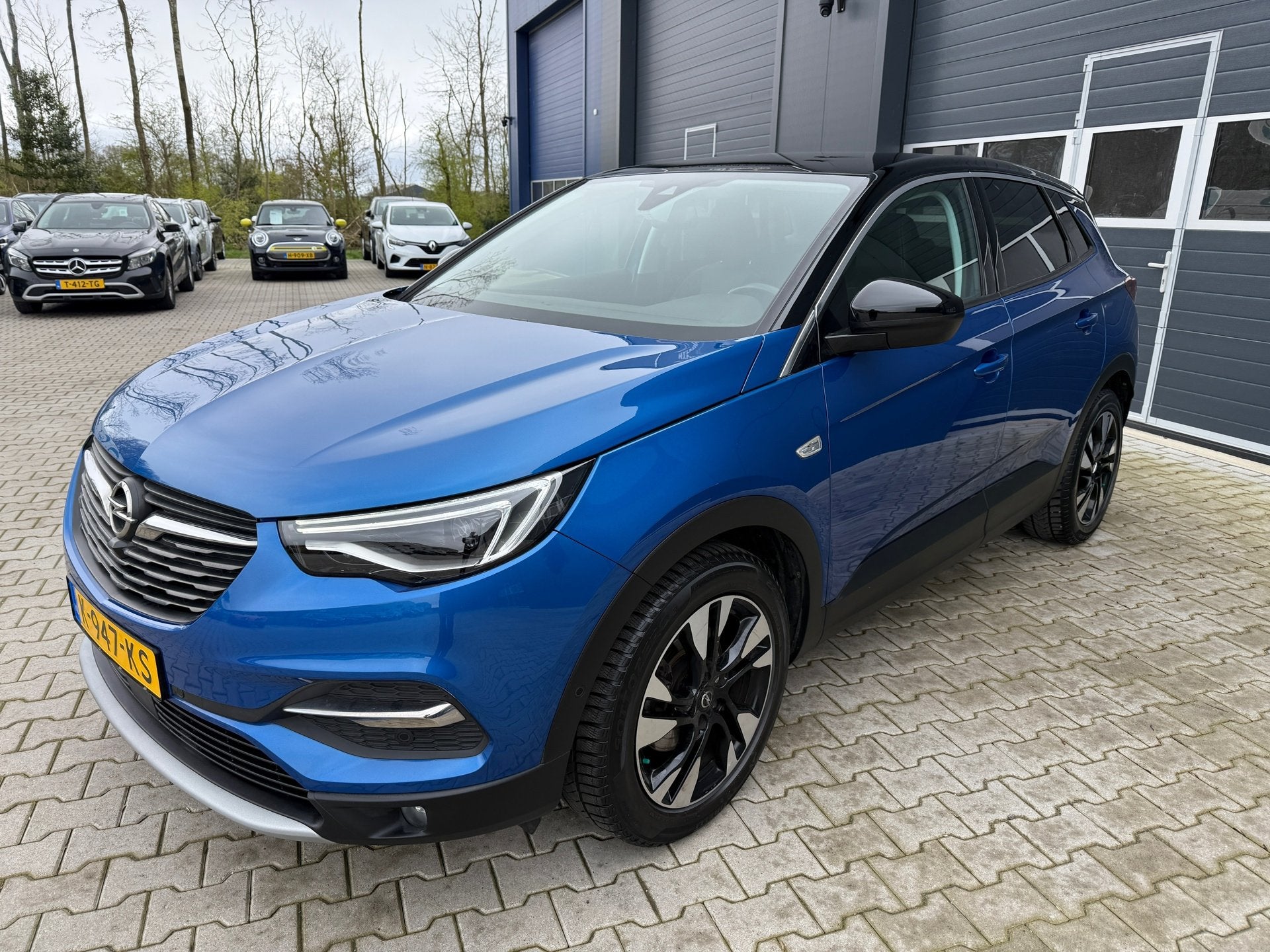 Opel Grandland X 1.2 Turbo Ultimate, Auto's, Voorwielaandrijving, Gebruikt, 1199 cc, Blauw