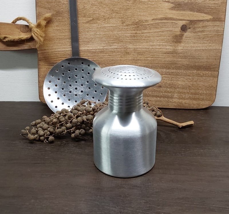 aluminium zoutstrooier, Gebruikt, ., Ophalen of Verzenden, .